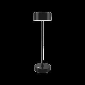 CRATER RECHARGEABLE LED 2W 3CCT TOUCH TABLE LAMP BLACK D:38CMX11CM 80100110